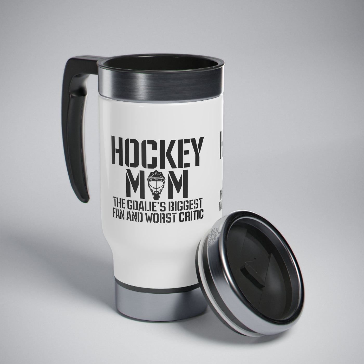 The goalie's biggest fan and worst critic_Travel Mug
