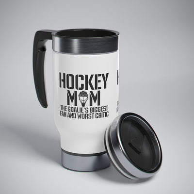 The goalie's biggest fan and worst critic_Travel Mug