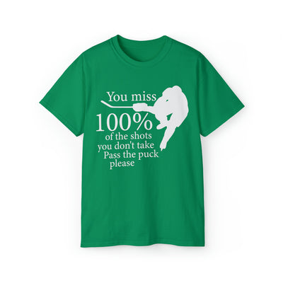 YOU MISS 100% OF THE SHOTS