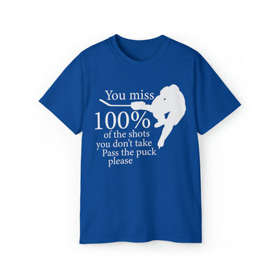 YOU MISS 100% OF THE SHOTS