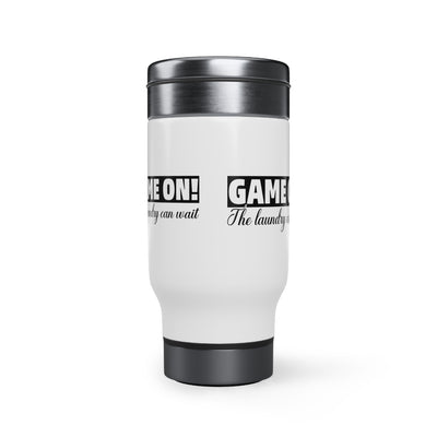 Game on! The Laundry can wait_Travel Mug