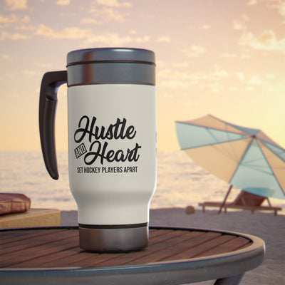 Hustle and heart set hockey players apart_Travel Mug