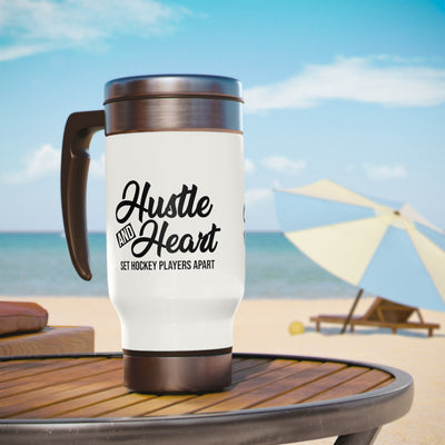 Hustle and heart set hockey players apart_Travel Mug