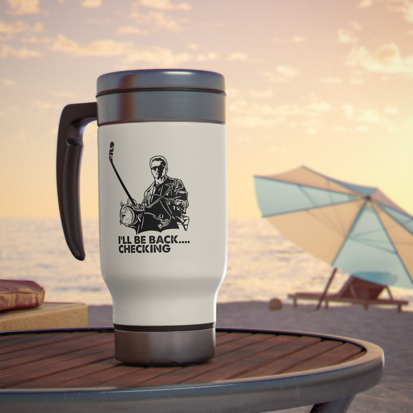 I'll be back....checking_Travel Mug