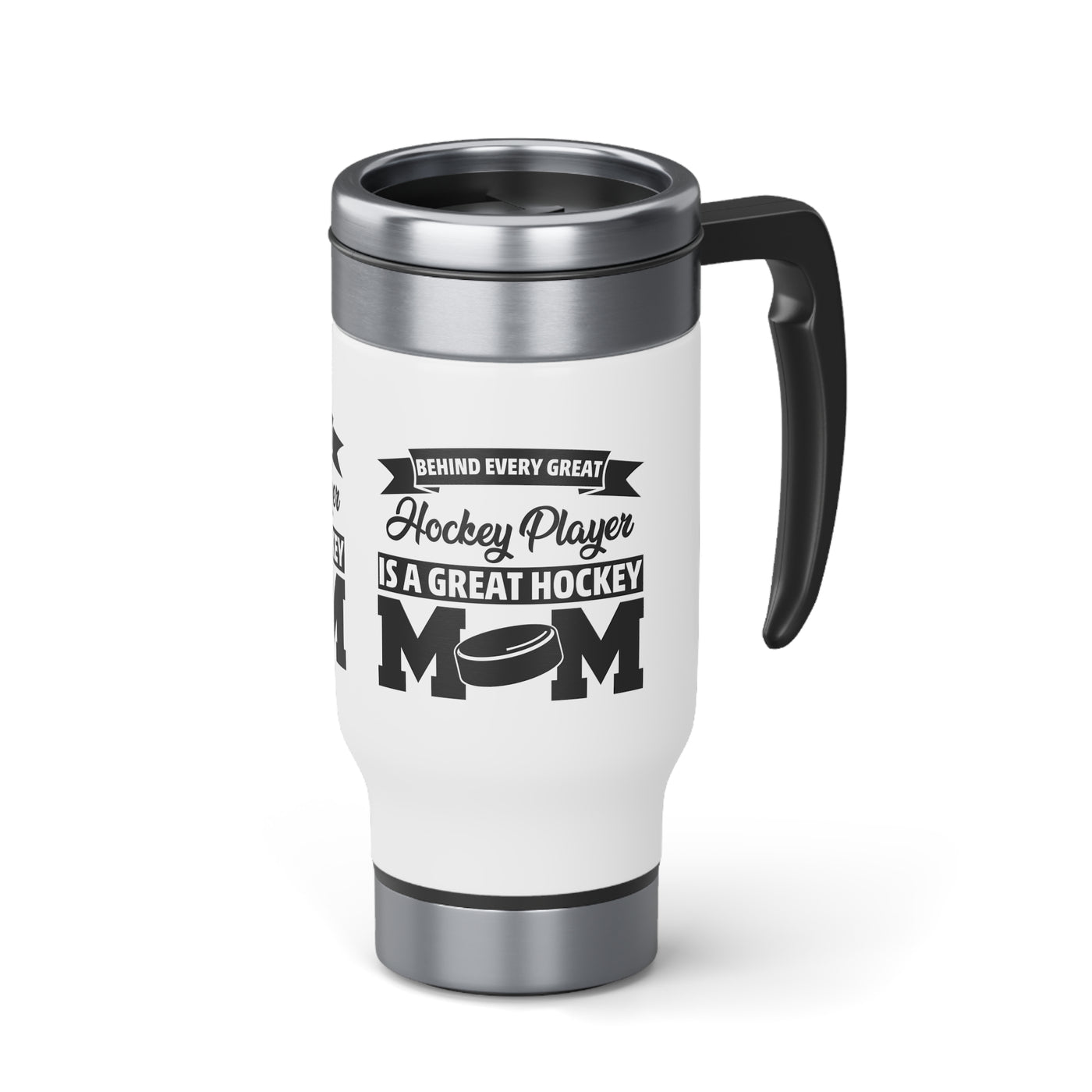 Hockey player is a great hockey mom_Travel Mug