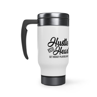 Hustle and heart set hockey players apart_Travel Mug