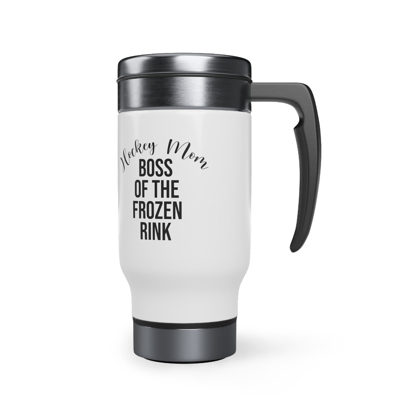 Hockey mom boss of the frozen rink_Travel Mug