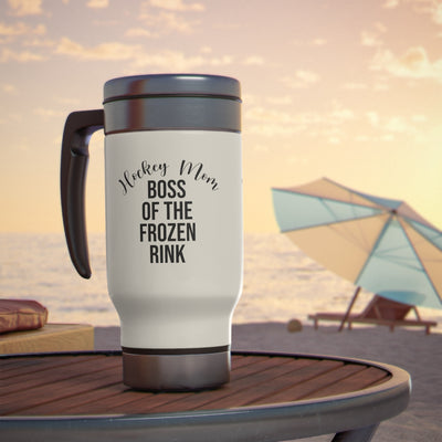 Hockey mom boss of the frozen rink_Travel Mug