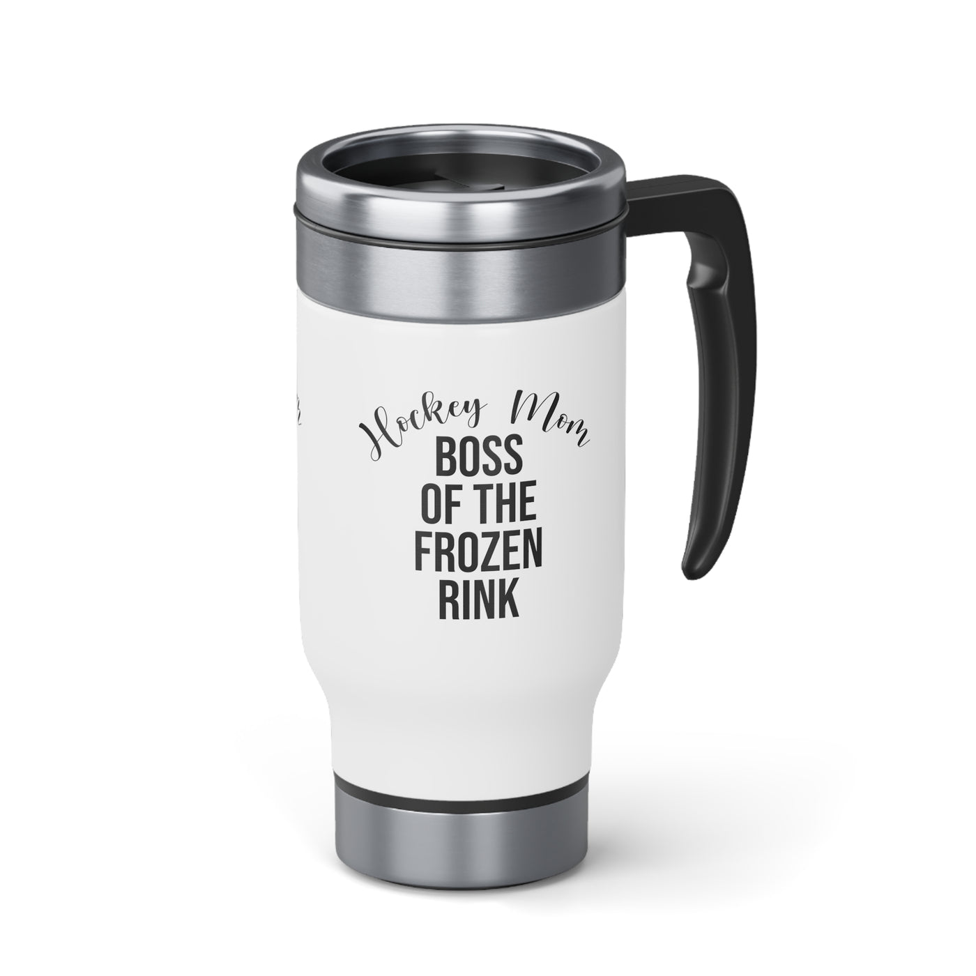 Hockey mom boss of the frozen rink_Travel Mug