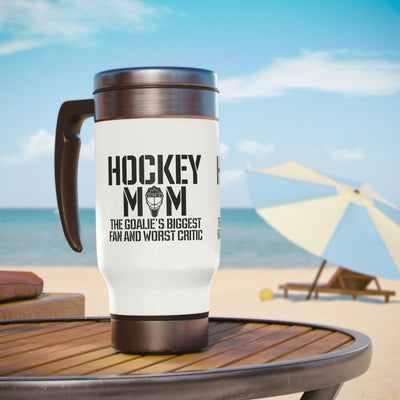 The goalie's biggest fan and worst critic_Travel Mug