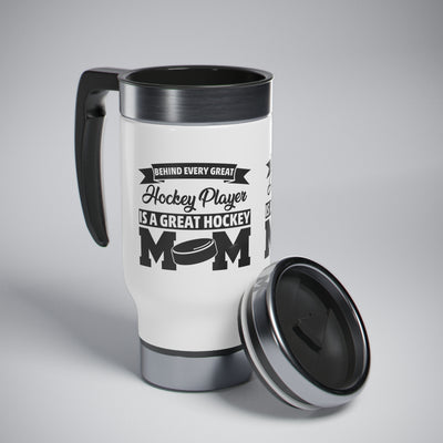 Hockey player is a great hockey mom_Travel Mug