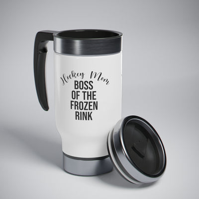 Hockey mom boss of the frozen rink_Travel Mug