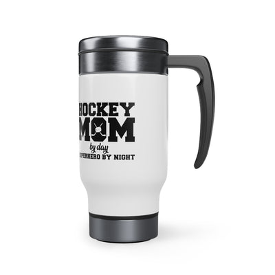 HOCKEY MOM BY DAY SUPERHERO BY NIGHT_TRAVEL MUG