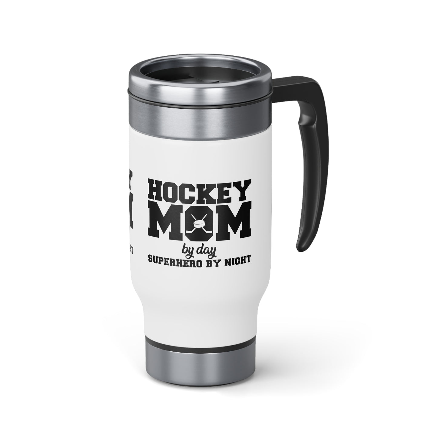 HOCKEY MOM BY DAY SUPERHERO BY NIGHT_TRAVEL MUG