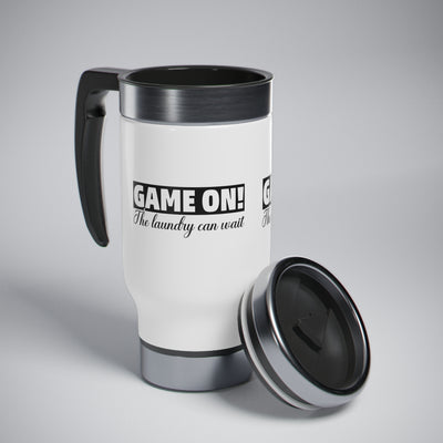 Game on! The Laundry can wait_Travel Mug