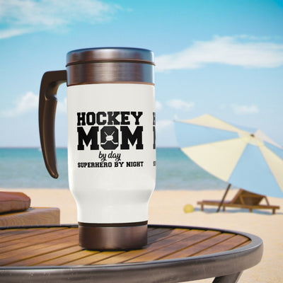 HOCKEY MOM BY DAY SUPERHERO BY NIGHT_TRAVEL MUG