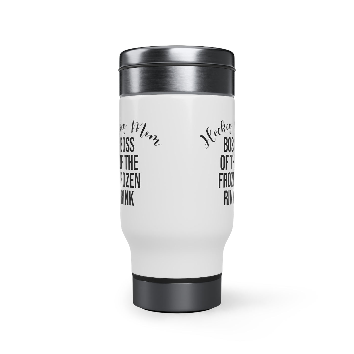Hockey mom boss of the frozen rink_Travel Mug