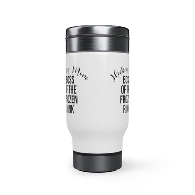 Hockey mom boss of the frozen rink_Travel Mug