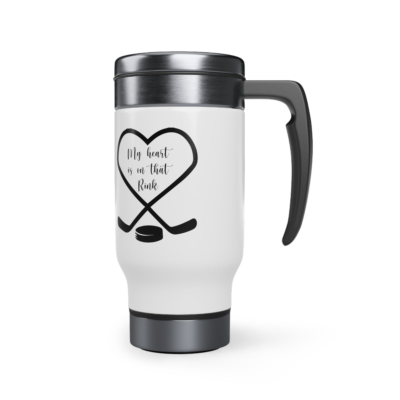 My heart is on that rink_Travel Mug