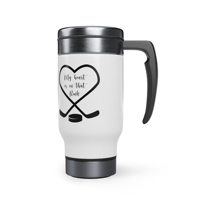 My heart is on that rink_Travel Mug