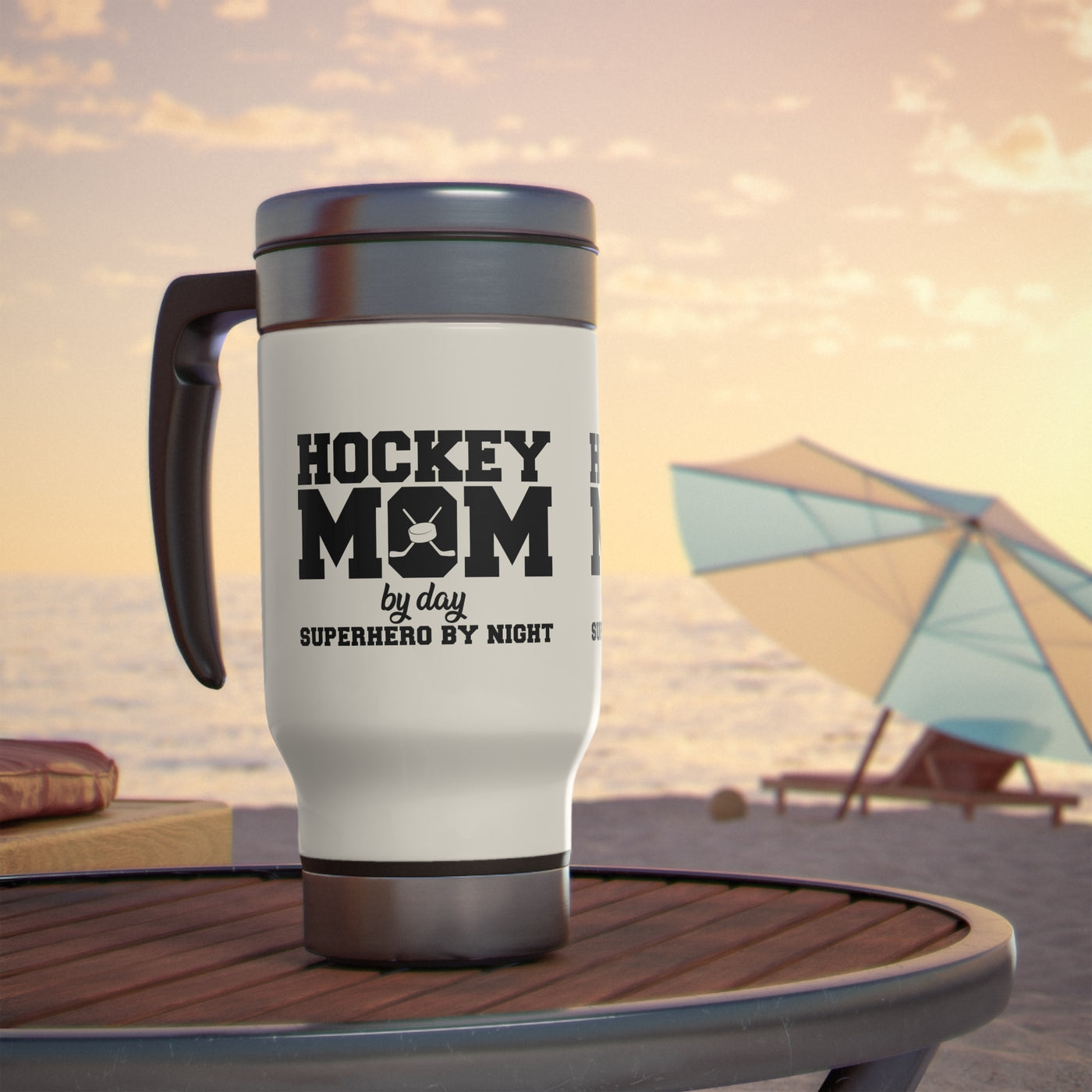 HOCKEY MOM BY DAY SUPERHERO BY NIGHT_TRAVEL MUG