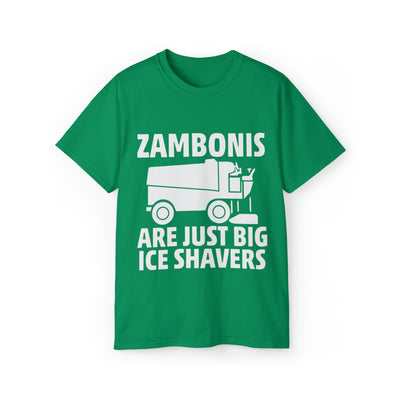 ZAMBONIS ARE JUST BIG ICE SHAVERS
